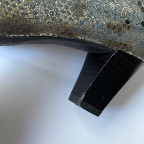 ARA Luftpolster booties 7 ankle boots heeled Snakeskin metallic Glam Heel Europe - Picture 10 of 17